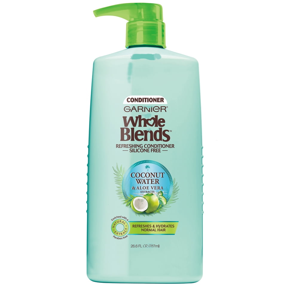 Garnier Whole Blends nourishing Daily Conditioner with Coconut Water & Aloe Vera Extracts, 26.6 fl oz