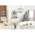 thumbnail image 5 of DecMode Farmhouse 36 x 40 inch wooden two-door cabinet with top drawers, 5 of 12