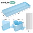 thumbnail image 2 of Heart Cake Pop Mold Set with 9 Inch Tray and Sticks, ABS Cake Pop Maker, Baking Molds Kit for Parties, Wedding,Home Desserts Making - Blue, 2 of 6