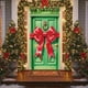 thumbnail image 5 of Seyotauo Merry Christmas Door Cover 35x71 Christmas Gift Box Present Hanging Banner Decoration Winter Holiday Bow Window Door Cover Stripes Ornaments Year Party Home Wall Outdoor, 5 of 9