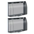 thumbnail image 1 of BESTYASH 2pcs Light Switch Square Black Plastic Waterproof Dustproof for Outdoor Use, 1 of 8