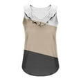 thumbnail image 5 of Generic Women's Casual Color Block Tank Tops Summer Sleeveless Crew Neck Shirts Loose Comfy Beach Vacation Tops, 5 of 5