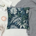 thumbnail image 2 of JRXY  Decorative Handmade Floral Leaf Throw Pillow Cover/Pillow Sham/Cushion Cover, European Pillow Covers White, 2 of 5