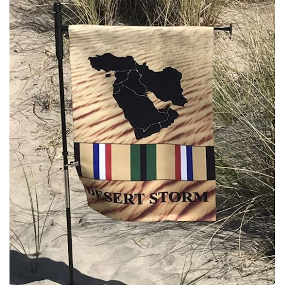 In the Breeze 7412 — Desert Storm Veteran Garden Flag - 12" x 18" — Military Service Yard Banner