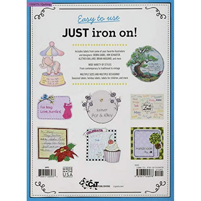 C&T Publishing Best-Ever Iron-On Quilt Labels