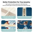 thumbnail image 3 of Tennis Travel Portable Square Jewelry Organizer with Ring, Earring, Necklace, and Bracelet Storage - Suitable for Girls and Women, 3 of 6