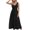 Black, variant on OSOLU Women Casual Dress U Neck Sleeveless Solid Color Detail Everyday Basic Summer Dresses Leisure Sundress Wedding Guest Dresses For Women