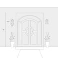 thumbnail image 4 of LNC Farmhouse 1-Light Outdoor Wall Sconce With Frosted Shade In Black Finish, 4 of 9