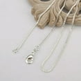 thumbnail image 6 of QQTDFG 925 Sterling Solid Silver 1MM/1.5MM/2MM Box Chain Necklace For Women 16-24"-18inch-2MM, 6 of 8