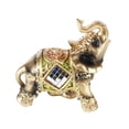 thumbnail image 4 of Oubit Elephant Sculpture,Lucky Feng Shui Green Feng Shui Elephant Statue Elephant Statue Expertly Crafted, 4 of 9