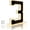3-Black, variant on 6.7" Solar  House Numbers for Outside Light Up,   Modern LED Backlit Address Signs, 300LM Large Exterior Illuminated Number Plate for Door, , Apartment, Mailbox (3-Black, 6.7 Inch)