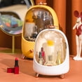 thumbnail image 3 of Coofit Makeup Organizer Plastic Portable - LED Cosmetic Holder Large Makeup Drawer Box, 3 of 10