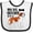 White and Black, variant on Inktastic My Big Brother is a Saint Bernard Boys or Girls Baby Bib
