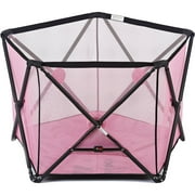 Angle View: Dream On Me Olivia Ready-to-Go Playard, Pink