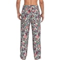 thumbnail image 3 of Goofa Daisies Flowers Printed Soft Pajama Pants for Men, Wide Leg Comfy Casual Lounge Yoga Pants-Large, 3 of 9