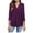 Purple, variant on Lindreshi Long Sleeve Shirts for Women Women Casual V Neck Pullover Long Sleeve Solid Color Shirt Blouse Tops