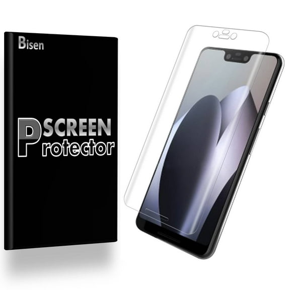 For  Google Pixel 3 XL [2-Pack BISEN] Ultra Clear [Full Cover] Screen Protector, Anti-Scratch, Anti-Shock