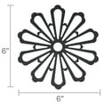 thumbnail image 7 of Wrapables Non-Slip Insulated Silicone Carved Trivets, Flexible and Durable Floral Coasters, Multi-Use Pot Holders & Placemats Set, 6 Pcs, Midnight, 7 of 7