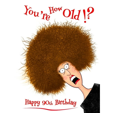 Happy 90th Birthday : You're How Old!? Notebook, Journal, Diary, 105 Lined Pages, Funny Birthday Gifts for 90 Year Old Men or Women, Husband, Wife, Great Grandma, Great Grandpa, Grandparent, Best Friend, Sister or Brother, Book Size 8 1/2 X