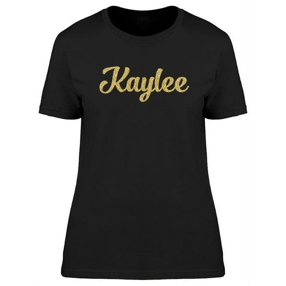 Kaylee In Gold sparkle T-Shirt Women -Image by Shutterstock, Female XX-Large