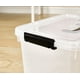 thumbnail image 5 of JUJIAJIA Caja/contenedores de almacenamiento transparente de 6 cuartos, contenedor de plástico con pestillos y tapa, paquete de 6, 5 of 5