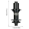 thumbnail image 2 of relayinert Arbre de Roue Arbres de Rouleau de Libération Rapide Levier de Fabrication Friction Réduction Cyclisme Fournitures Moyeu en Alliage d'Aluminium Noir/148 * 12HGXM390, 2 of 6