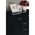 thumbnail image 5 of Hodedah 7 Drawer Dresser with Two Locks, Black, 5 of 7