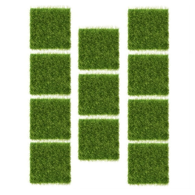 Simulated Grass Turf,10Pcs Garden Home Plastic Garden Micro Landscape Bonsai Craft Decor Seamless Integration