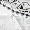 thumbnail image 4 of Catabedysis Plaid Camping Bedding,Sketch Print Duvet Cover Full For Boys,Multicolor,Reversible,3-Piece,1 Duvet Cover and 2 Pillowcases, 4 of 6