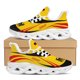 thumbnail image 1 of Zapatillas deportivas ligeras y transpirables con estampado de la bandera alemana y emblema nacional, ideales para caminar al aire libre, con hilo de tejer., 1 of 6