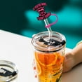 thumbnail image 4 of YYmvjgg Valentine'S Day Straw Cover Cap, Reusable Cute Pink Drinking Straw Topper Accessories, Portable Protector Plugs Decorations Gifts For Kids Party Favors, 4 of 9