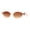Peach Brown, variant on Mod Womens Squared Geometric Cat Eye Sunglasses All Black