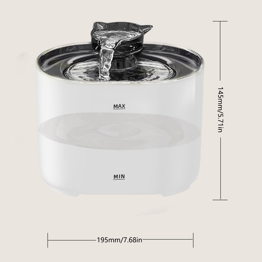 Miiottaa Cats Water Fountains Dogs Water Dispenser Big Capacity Super Mute Automatic Mute Waterer Gift for Cats