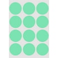 thumbnail image 1 of Royal Green Large Colored Labels Sticker for Arts and Crafts 1.5 inch 38mm in Pastel Green - 1200 Pack, 1 of 7