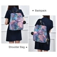 thumbnail image 6 of FORMRS Women's Travel Backpack Purse Anti-Theft Hidden Pockets Casual Shoulder Bag, Pink Marble Pattern, 6 of 7