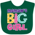 thumbnail image 3 of Inktastic Memaw Big Girl Girls Baby Bib, 3 of 4