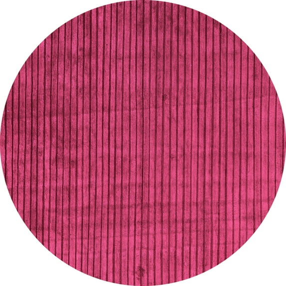 Ahgly Company Indoor Round Oriental Purple Modern Area Rugs, 3' Round