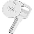 thumbnail image 2 of 100 Pieces White Key Tags Metal Key Tags Round Paper Key Tags with Split Rings (31mm, White), 2 of 5