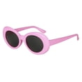 thumbnail image 2 of Gafas de sol con lentes ovaladas, estilo retro, atrevido y moderno, montura gruesa, estilo vintage de los años 80. B 3, 2 of 6