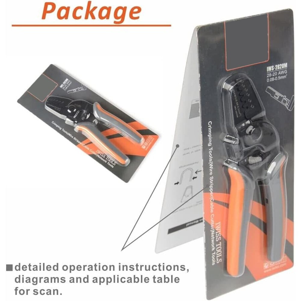 Iws-2820M Open Crimping Tools Works On Awg28-20 Terminals