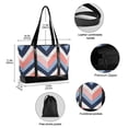 thumbnail image 2 of FORMRS Canvas Laptop Tote Bag for Women with 15.6" Computer Compartments Shoulder Handbag, White Geometric, 2 of 7