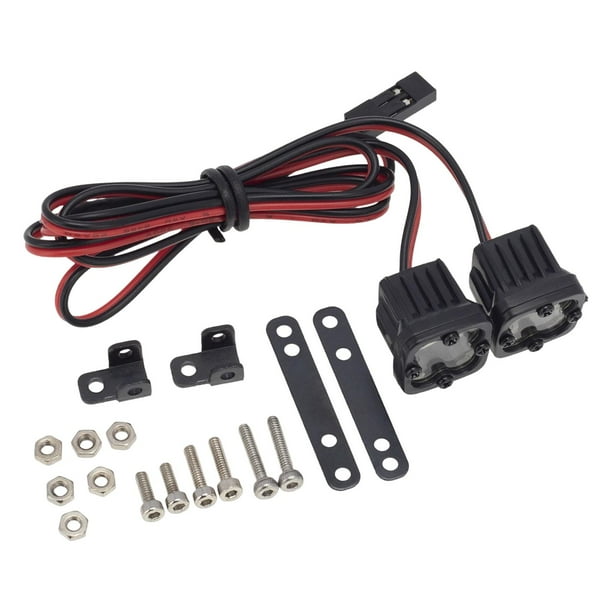 Barra de faros delanteros de alto brillo para luces de techo de coche RC 1/10, reemplazo de camión de escalada 2 en 1