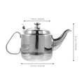 thumbnail image 2 of OULII 1Pcs Silver Tea Kettle Stainless Steel for Tea Brewing, 2 of 6