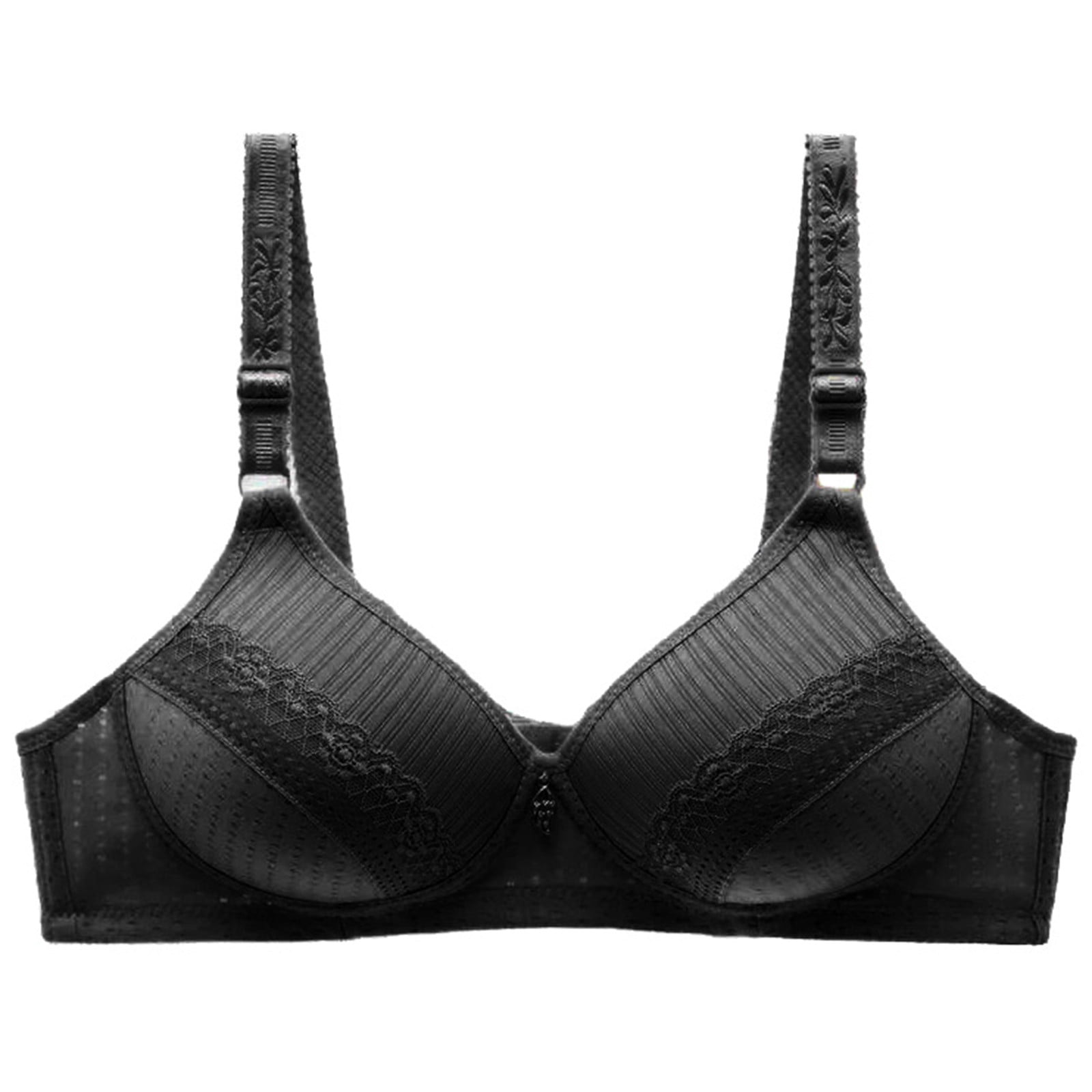 Buy KETKAR Full Coverage Push Up Non Padded Non Wire Net & Lace Combo Bra  for Women and Girls_Pack of 01(Black,Size-30) at