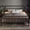 Antique Gold, variant on Allewie Queen Size Metal Platform Bed Frame with Victorian Style Wrought Iron-Art Headboard/Footboard, Black