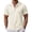 White-01, variant on Men’s Retro Striped Short Sleeve Button-Down Shirt, Vintage Casual Camp Collar Knit Top
