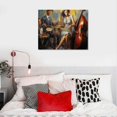 thumbnail image 4 of JRXY Jazz Musician Poster Canvas Wall Art, Jazz Musician Diva Art, Jazz Music Poster, Instrument Drawing Canvas Wall Art Prints for Wall Decor Room Decor Bedroom Decor Gifts Poster 20x16in, 4 of 4