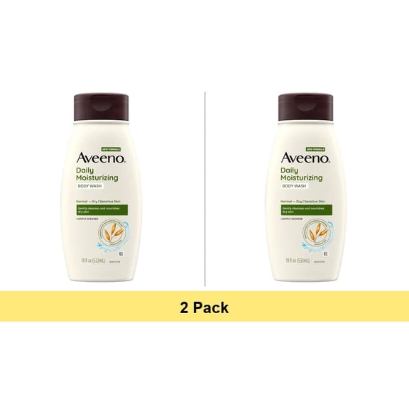 Aveeno Daily Moisturizing Body Wash - 18 Oz - 2 Pack