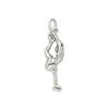 Ice Skater Skating Charm Sterling Silver - Made in the USA