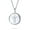 Silver, variant on Womens Guardian Angel Pendant Necklace with CZ Accents in Sterling Silver